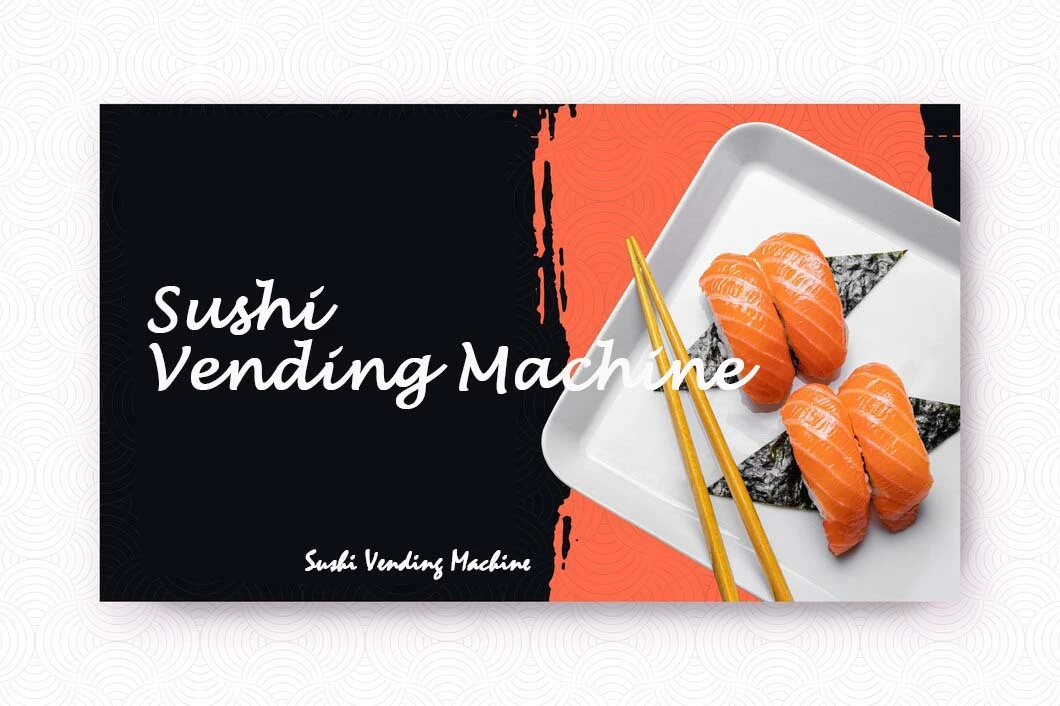 ready food sushi vending machine for unmanned retail. sushi vending machine price