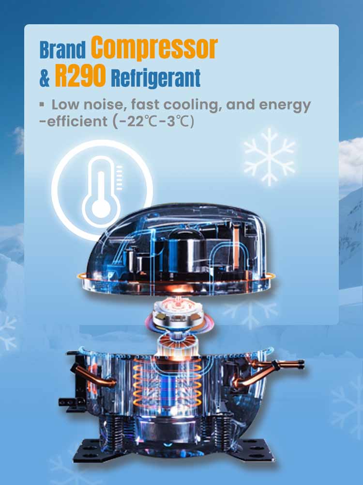 Weimi frozen locker vending machine with brand compressor and R290 refrigerant