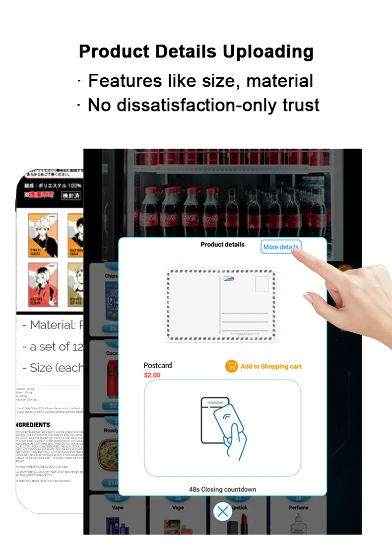 With smart operating system easily uploading product details. Uploading postcard size, material. No dissatisfaction- only trust