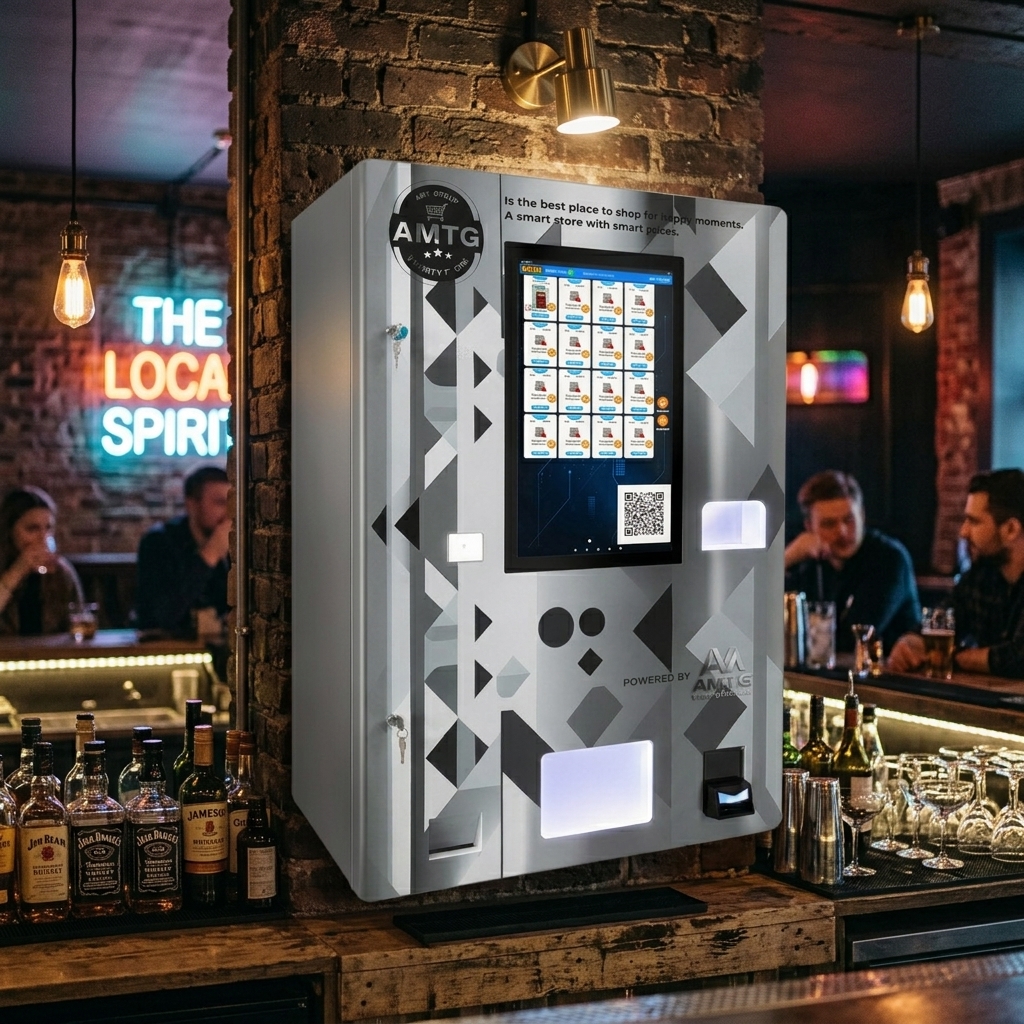 the seamless 4-step deployment of wall-mounted vape vending machine