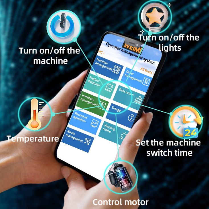 Weimi snack drink vending machine with remote management system