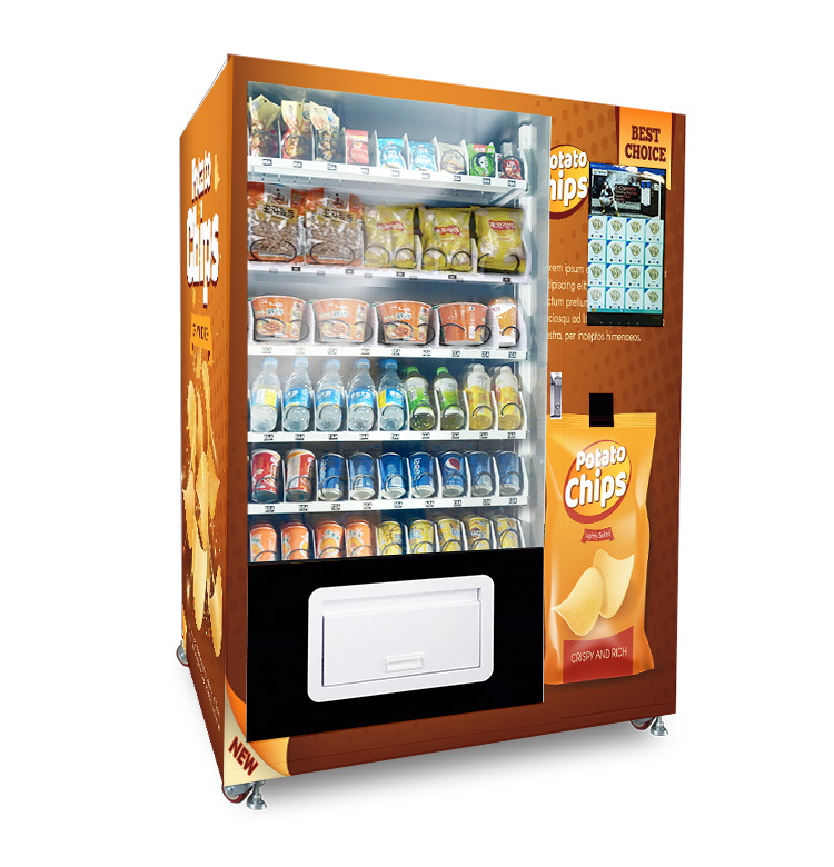 Weimi snacks drinks vending machine for groceries, with smart management system for easy operation