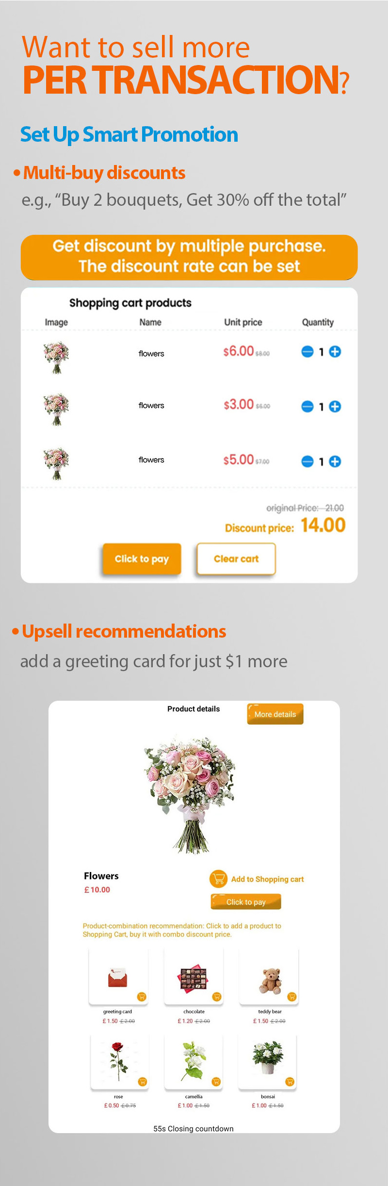 Large Capacity Airport Flower Vending Machine supports multi-buy discounts
