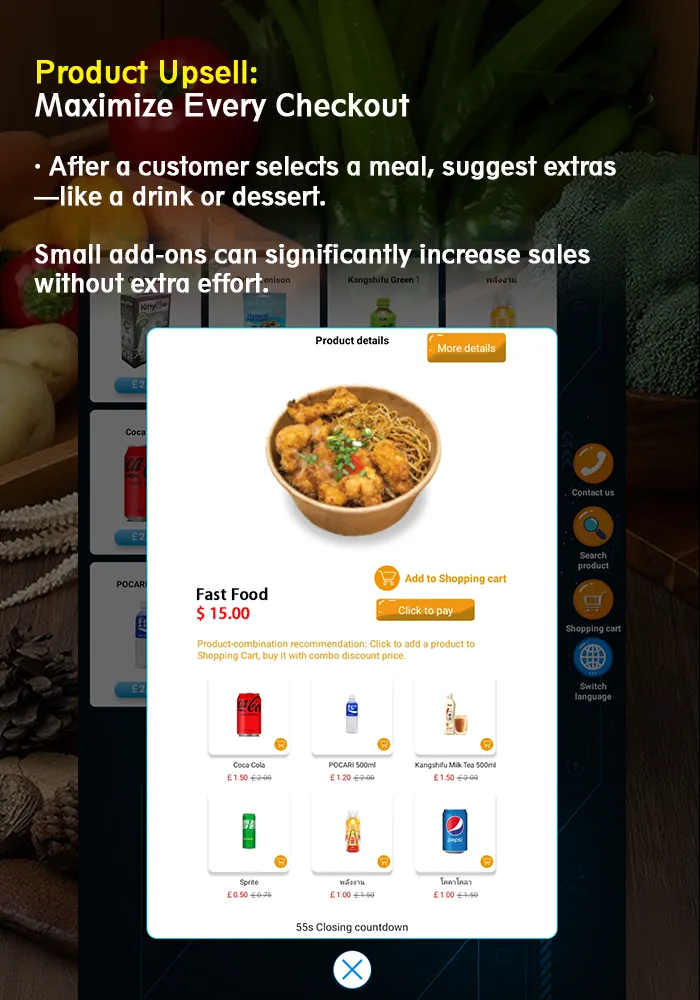 Product upsell to maximize every checkout. small add-ons can significantly increase sales without extra effort