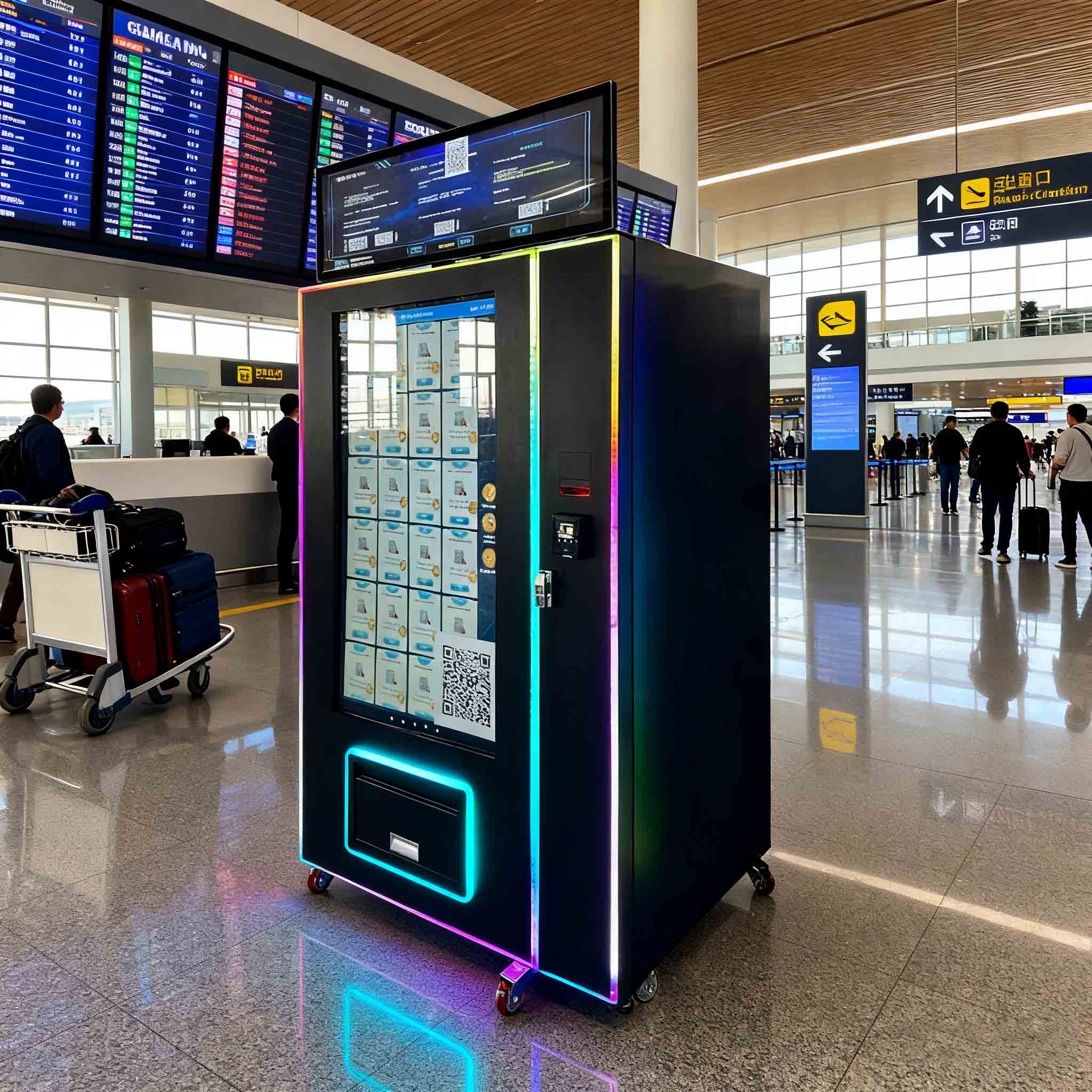 Weimi electronics vending machine in airport