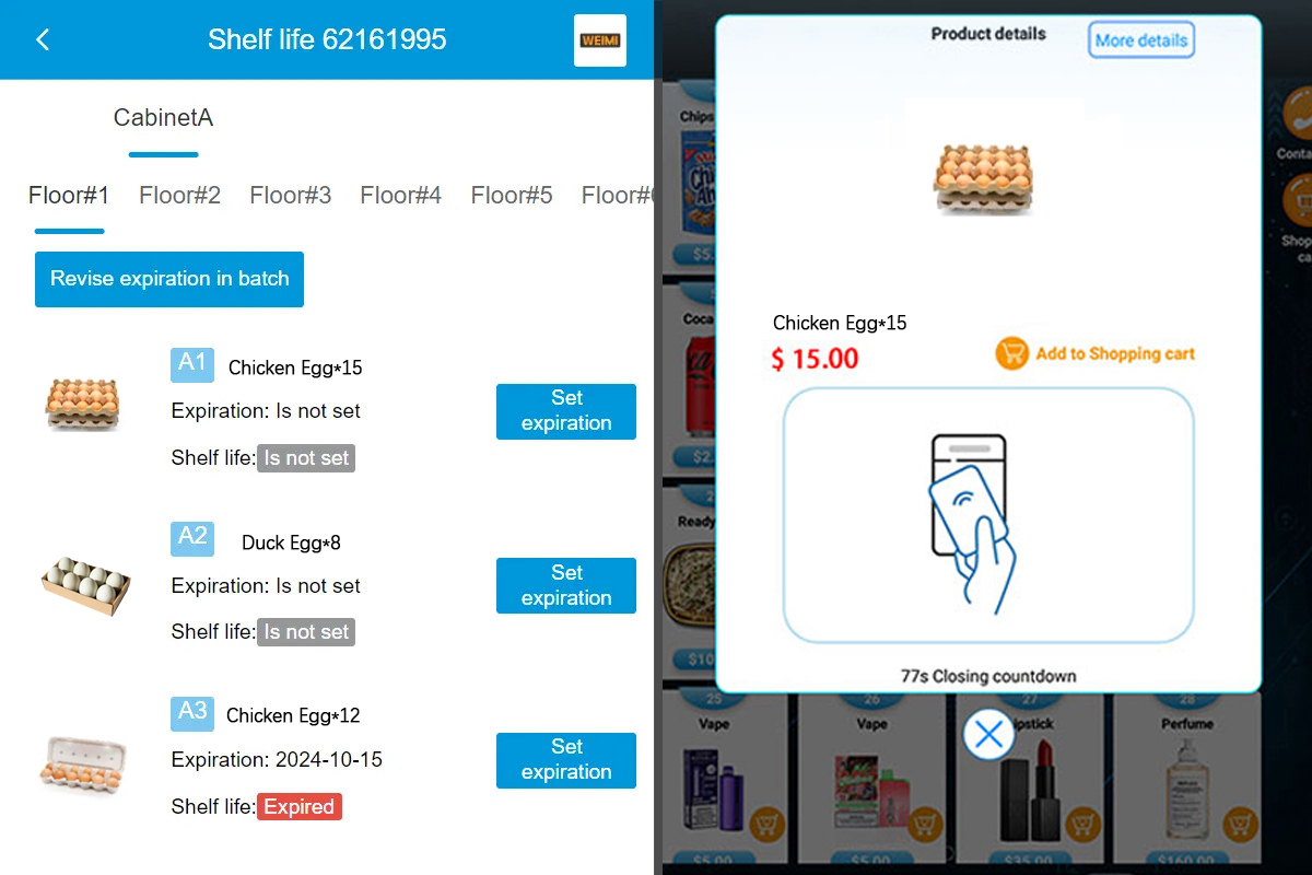 Smart Egg Vending Machine with freshness control system, keep eggs safe and reduce waste