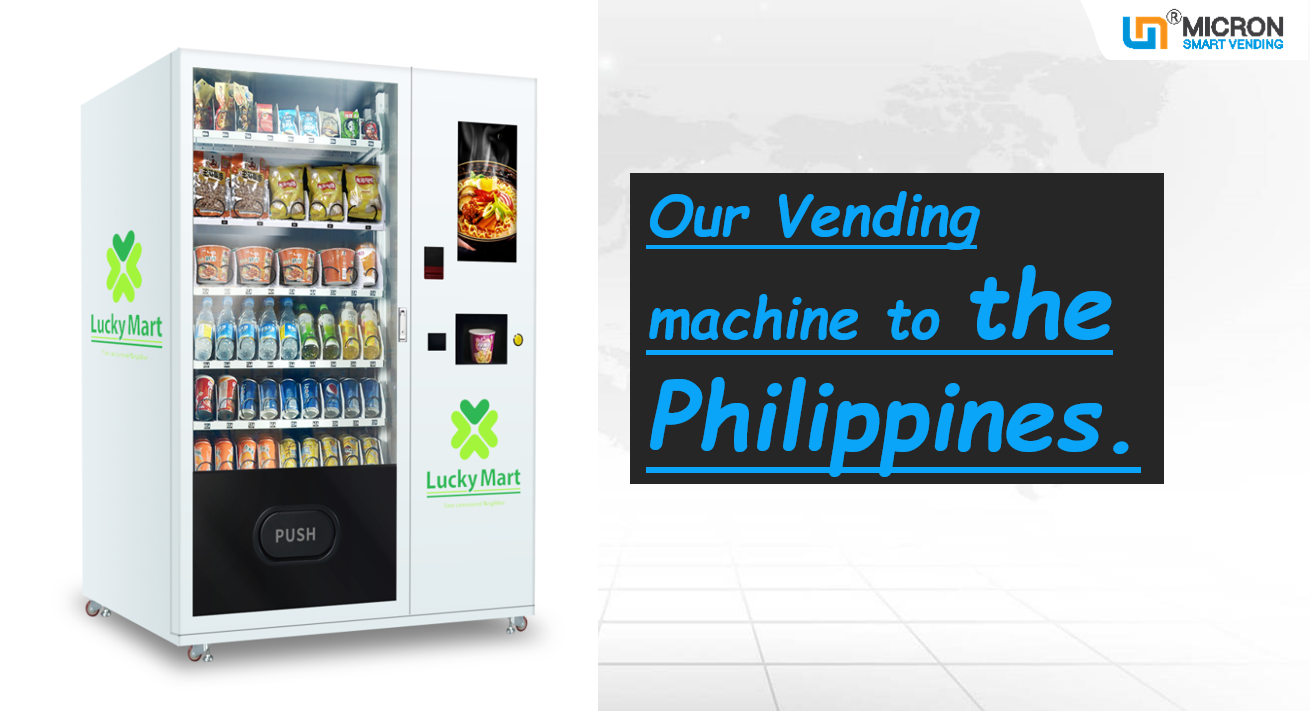 Weimi cup noodle vending machine with free hot water supply ship to the Philippine