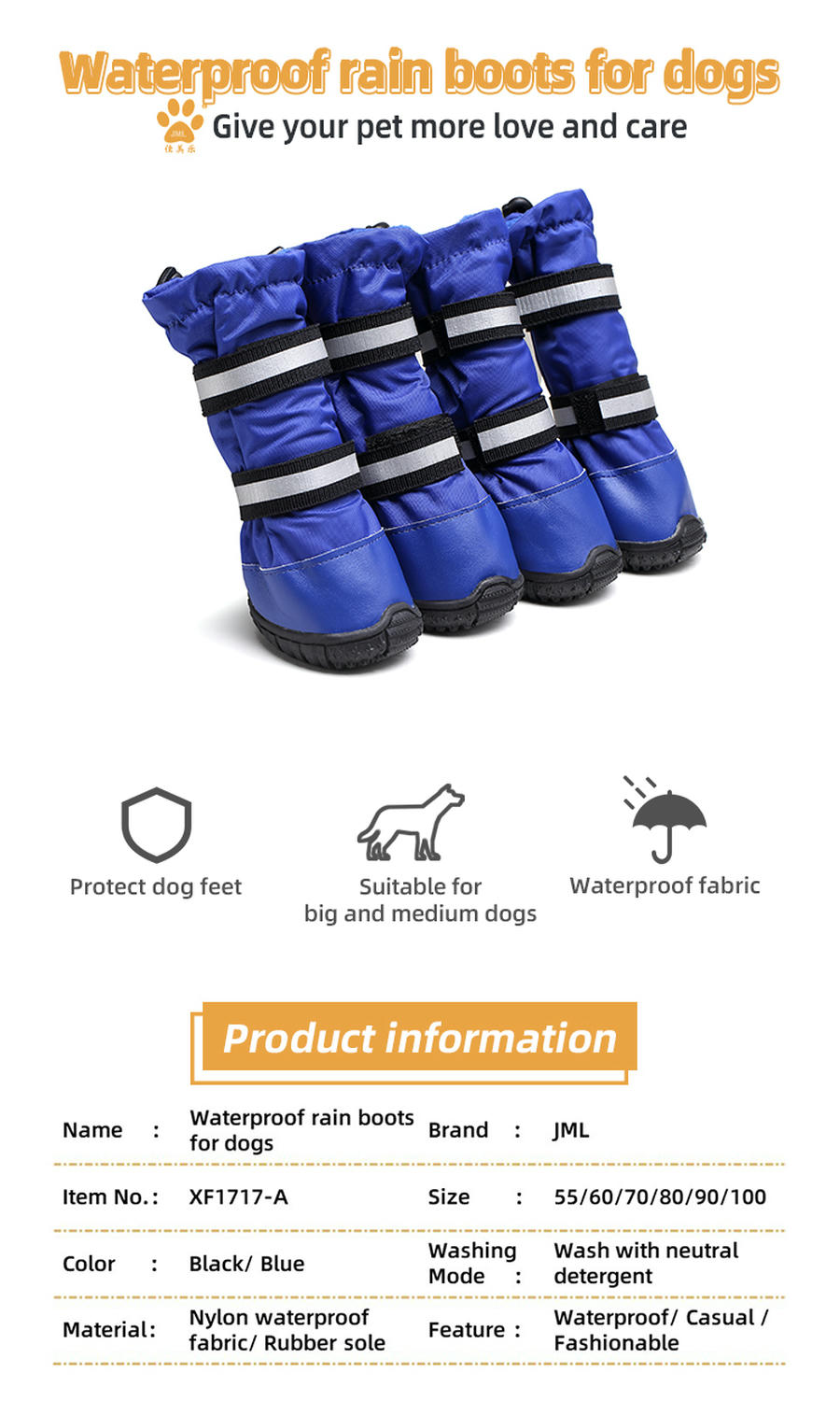 Waterproof Shoes for Dog Walking product description
