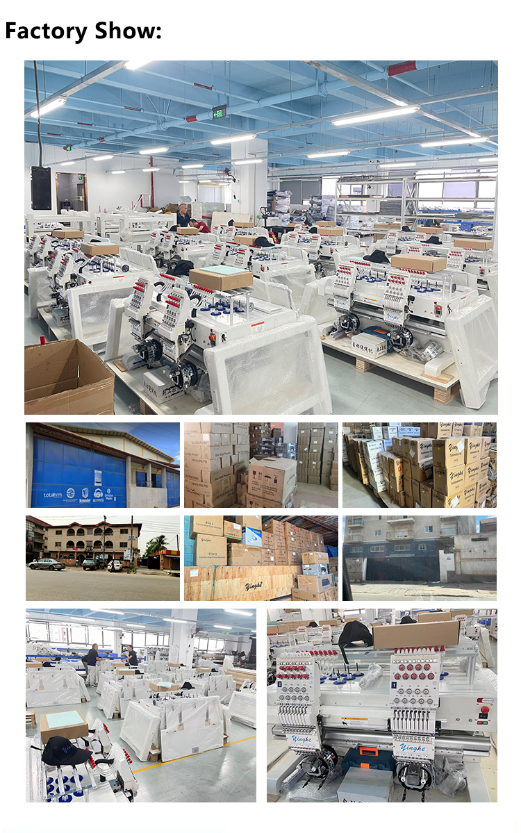 Yinghe Embroidery Machine Factory and Warehouse