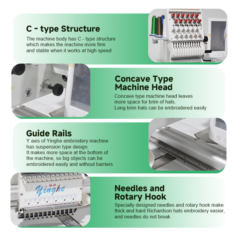 Details of YH-W902 commercial embroidery machines
