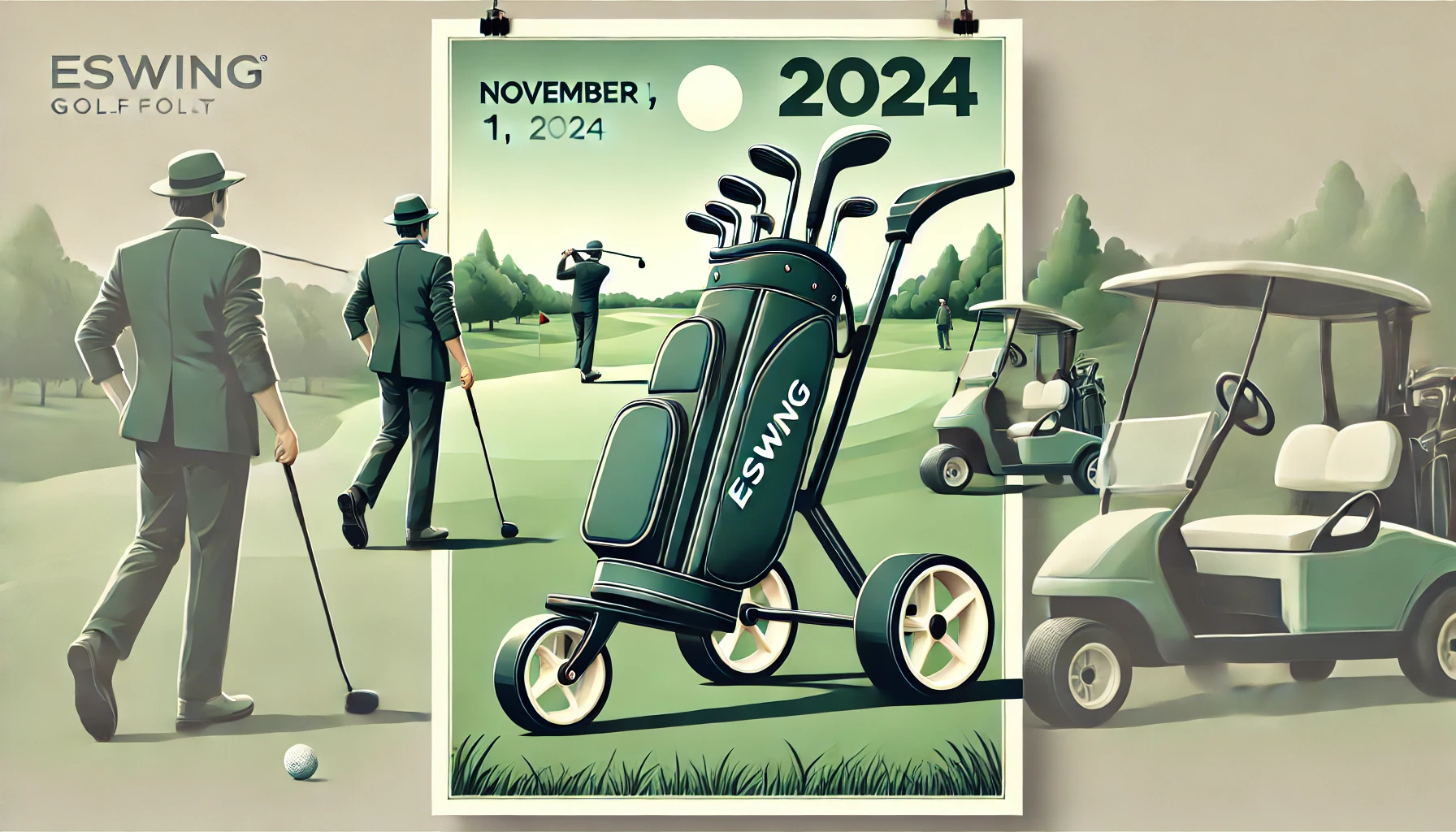 Eswing 3 Wheel Golf Trolley | Remote Control Golf Caddy
