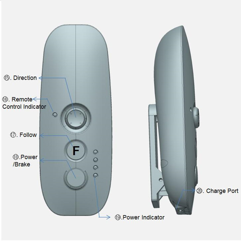 Smart follow me golf caddy