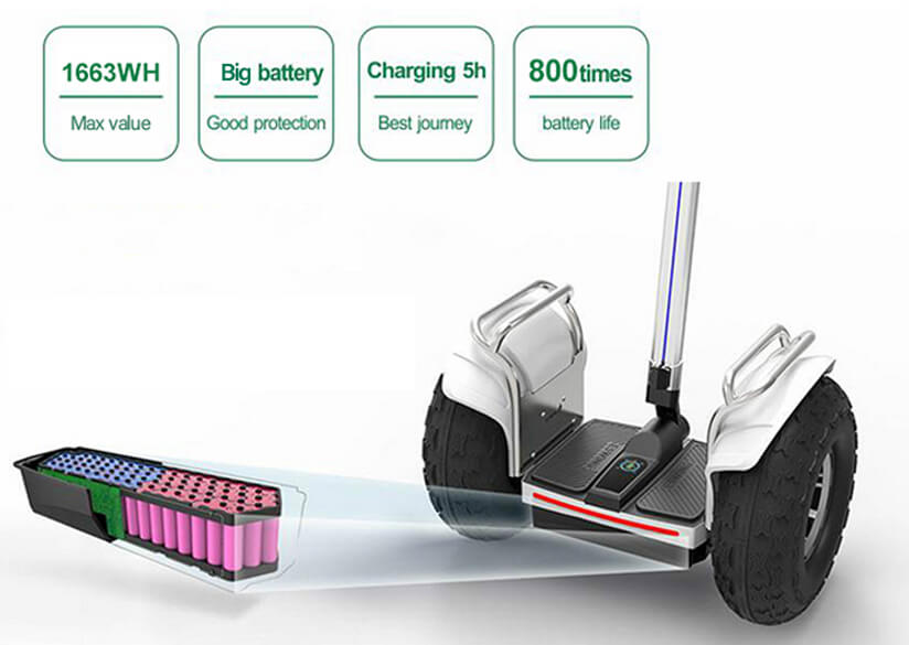 High capacity golf scooter battery