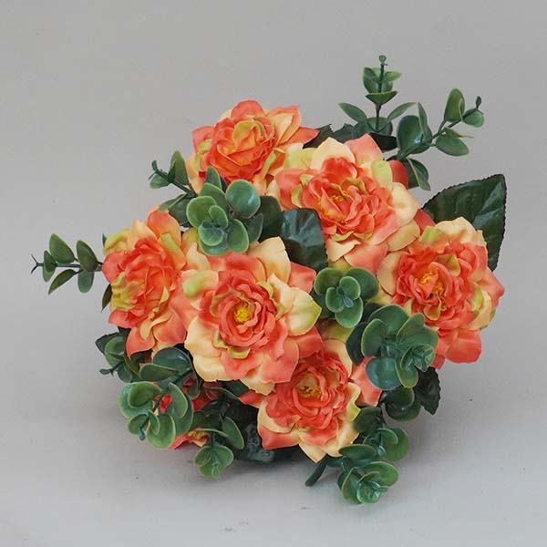 Exquisite peony floral arrangements. Stunning artificial peony flower bouquets in deep pink, complemented by realistic eucalyptus leaves.
