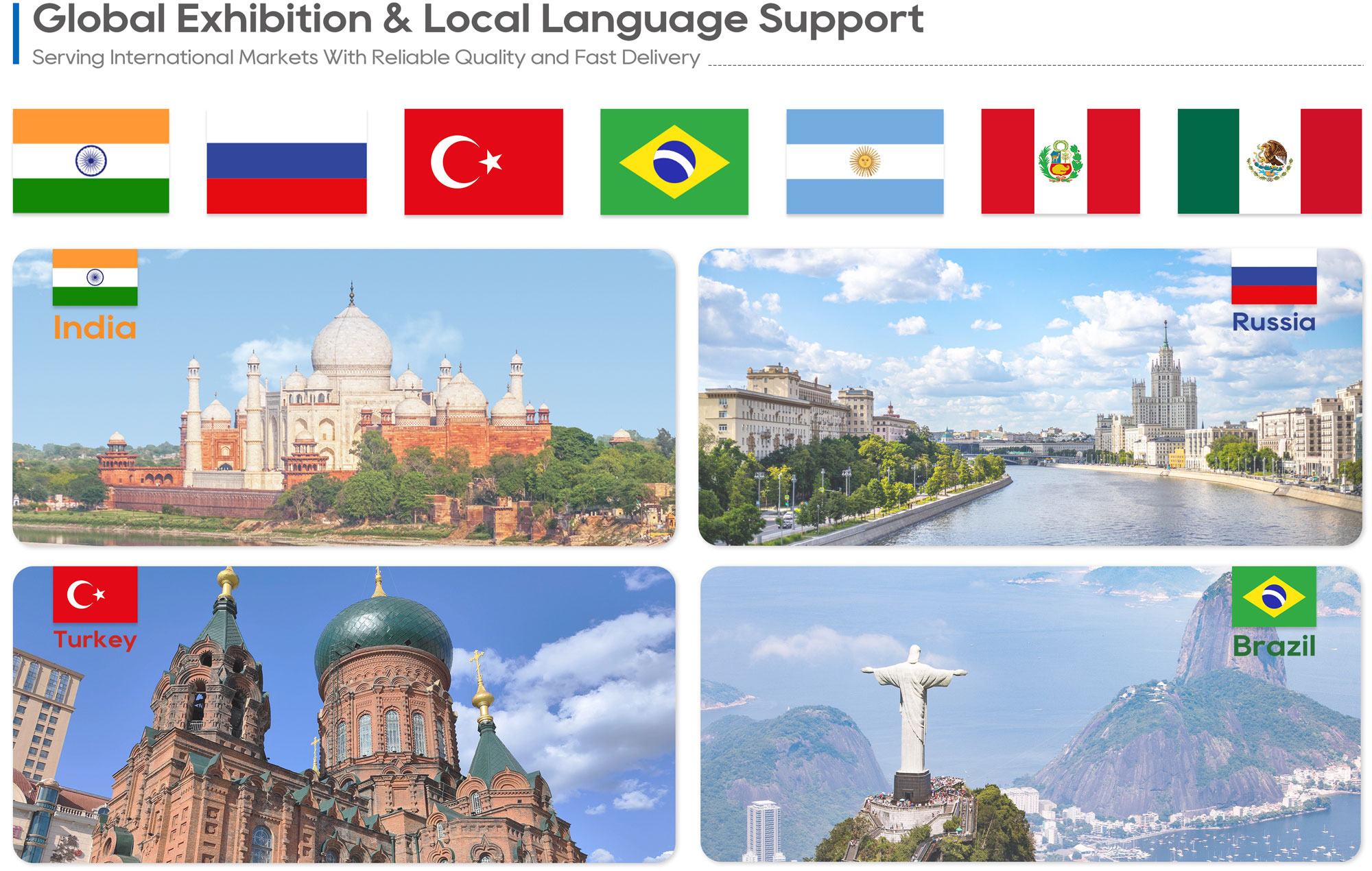 Global Exhibition and Local Language Support-HongdaTEX