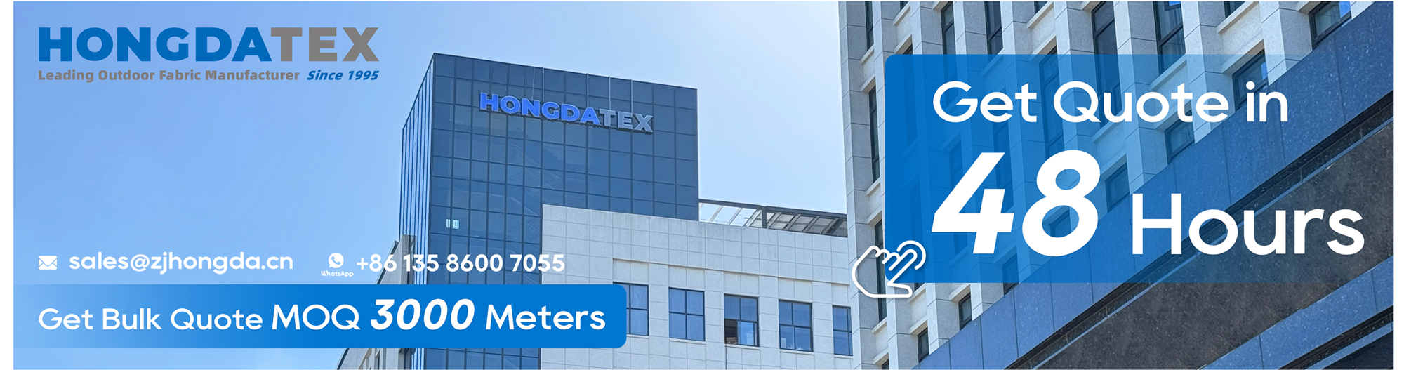 Get Outdoor Fabric Quotes in MOQ 3000 Meters-HongdaTEX