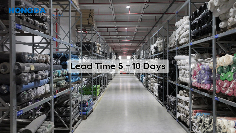 HongdaTex smart warehouse showcases large - scale stock of custom waterproof Oxford fabric, including 600D PVC - coated polyester and recycled materials. As a premium polyester Oxford fabric manufacturer founded in 1995, we’re a leading PVC - coated outdoor cloth company and world - class Oxford cloth supplier, ensuring efficient supply for global outdoor textile demands.