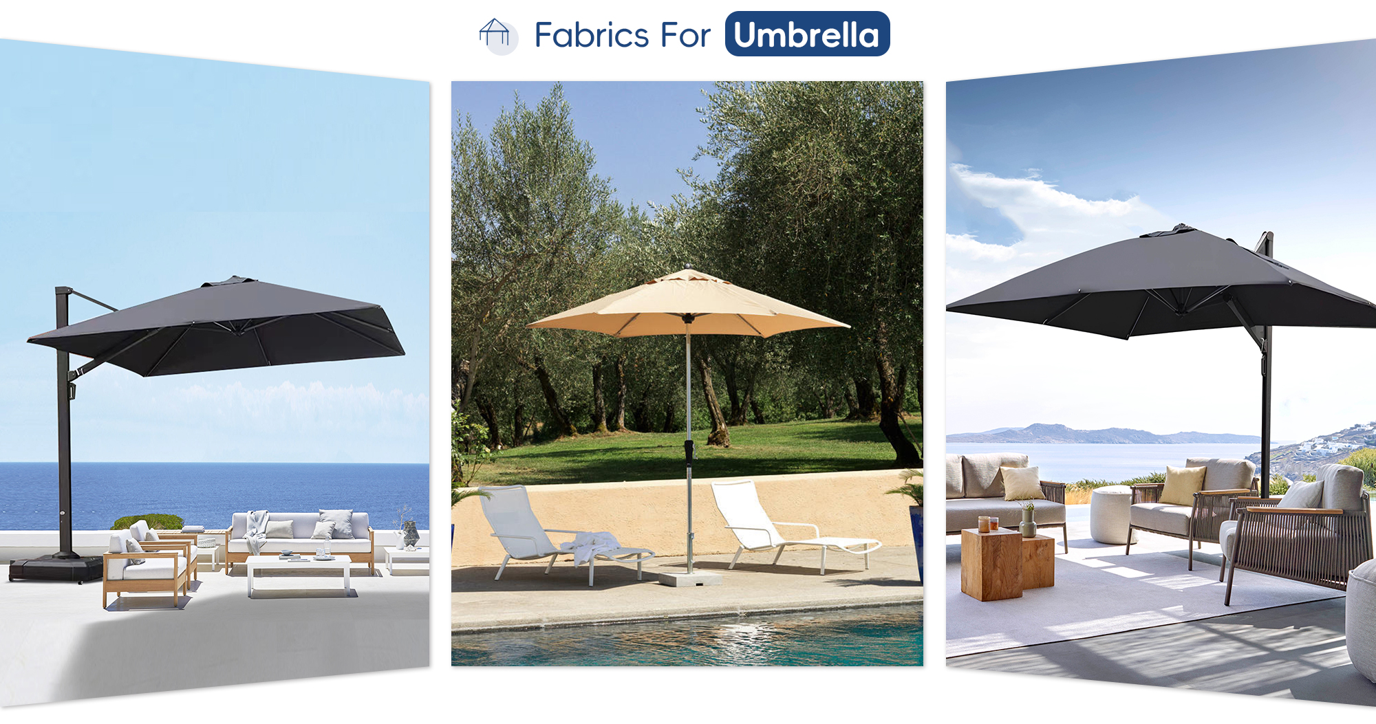 Applications of Blue 320D PVC Polyester Oxford Umbrella Fabric-HongdaTEX