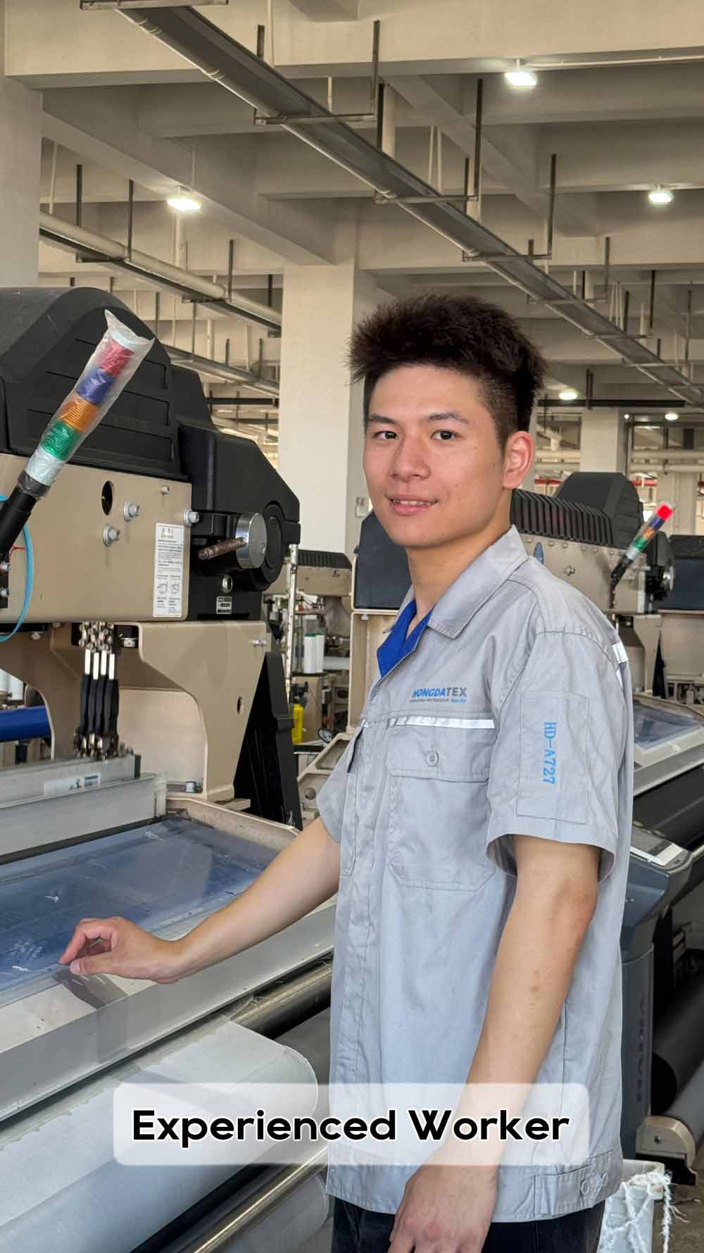 HongdaTex experienced worker ensures quality in custom waterproof Oxford fabric production. As a 1995 - founded premium polyester manufacturer and world's largest Oxford cloth supplier, we offer PVC - coated, recycled materials. Trust our skilled team for oxford fabric with PVC coating needs.