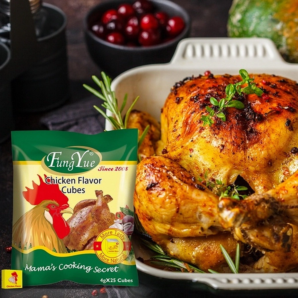 Cubes de bouillon saveur poulet pour assaisonnement