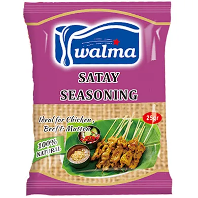 Walma Barbecue SATAY Seasoning 25g Natural Spices For Chicken,Beef & Mutton
