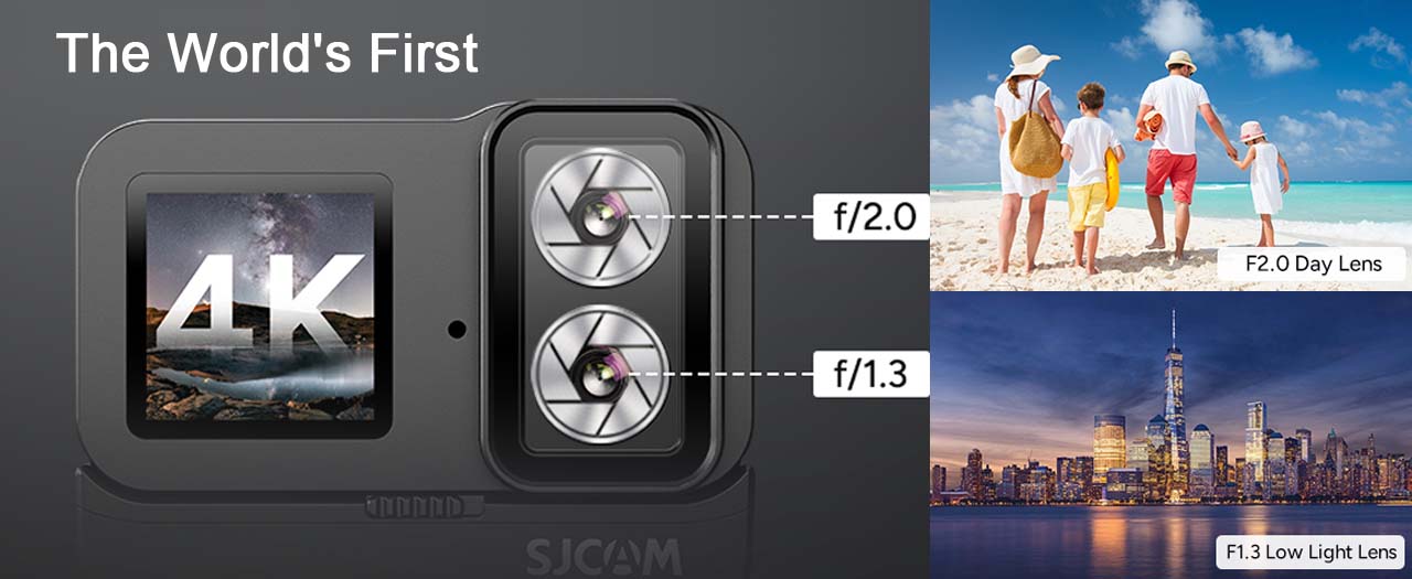 Demonstration of the Dual Lens Function in SJCAM SJ20 Action Camera