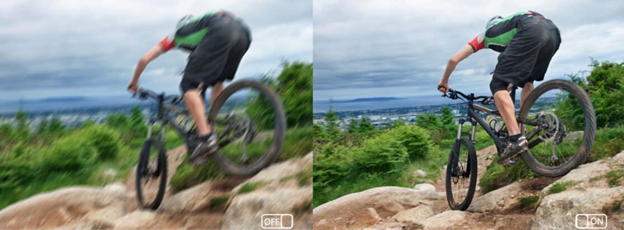 Demonstration of the Image Stabilization Effect in SJCAM SJ8 Pro Action Camera
