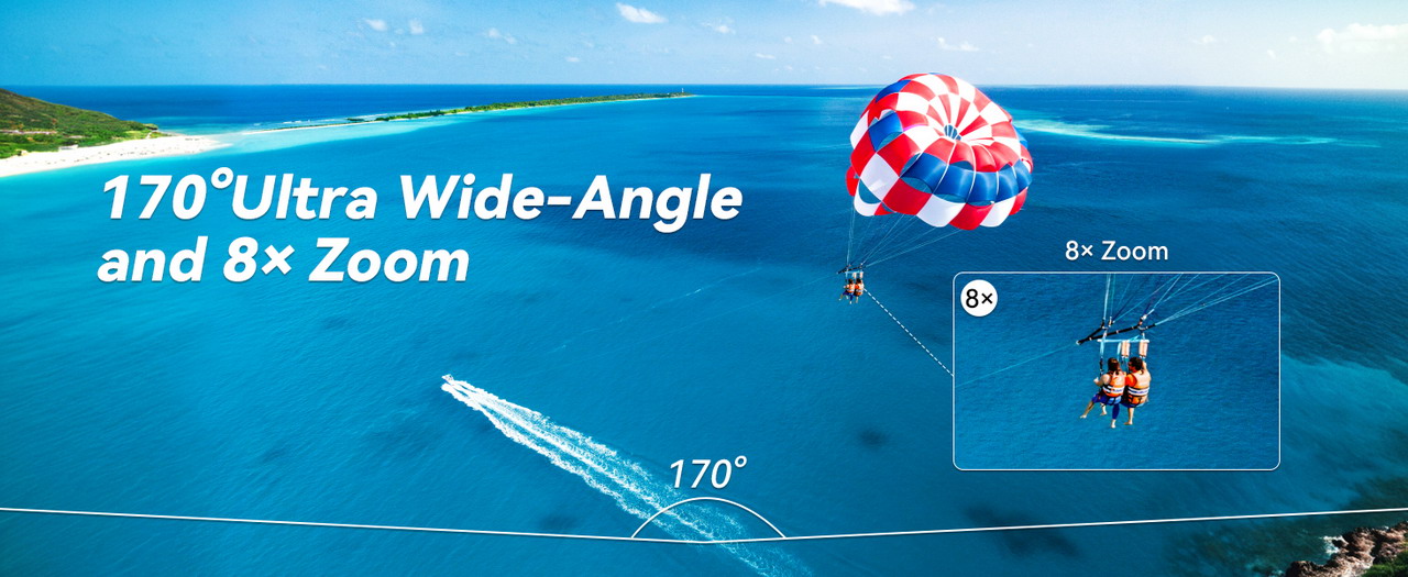 Demonstration of the Wide-Angle Effect in SJCAM SJ8 Pro Action Camera