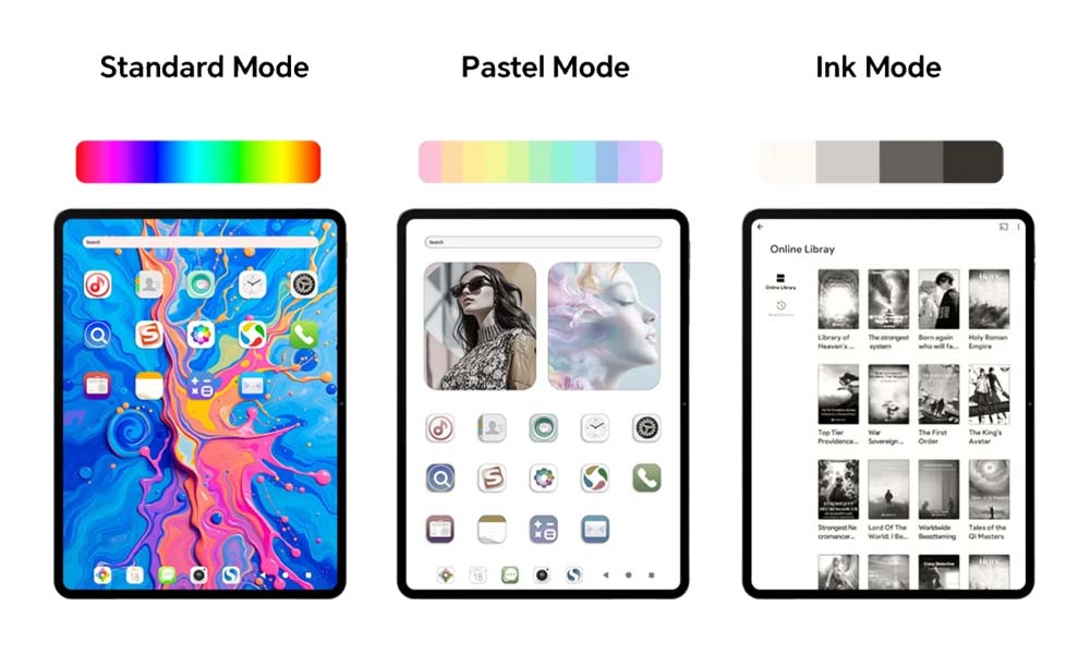 Demonstration of the Multiple Display Modes in TECLAST ArtPad Pro Tablet