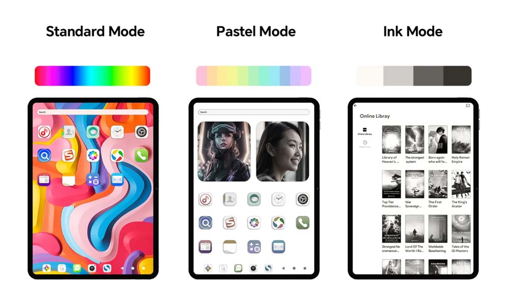Demonstration of the Multiple Display Modes in TECLAST ArtPad Air Tablet