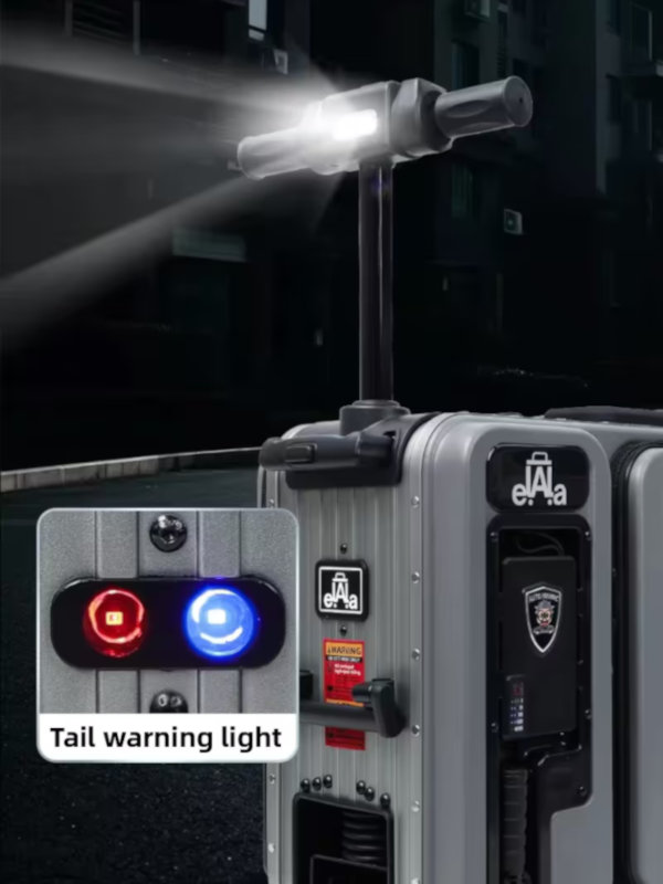 Demonstration of the Lights Function in Elala P28 Electric Suitcase