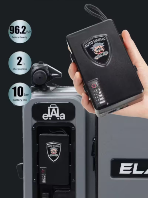 Demonstration of the Battery Features in Elala P28 Electric Suitcase