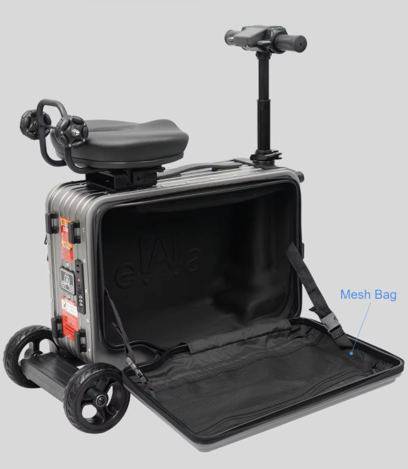 An Open Elala Master Electric Suitcase